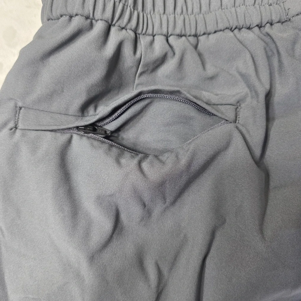 Van Heusen Mens 34x32 Performance‎ SLIM FIT Stretch Gray Pants Zipper Pockets